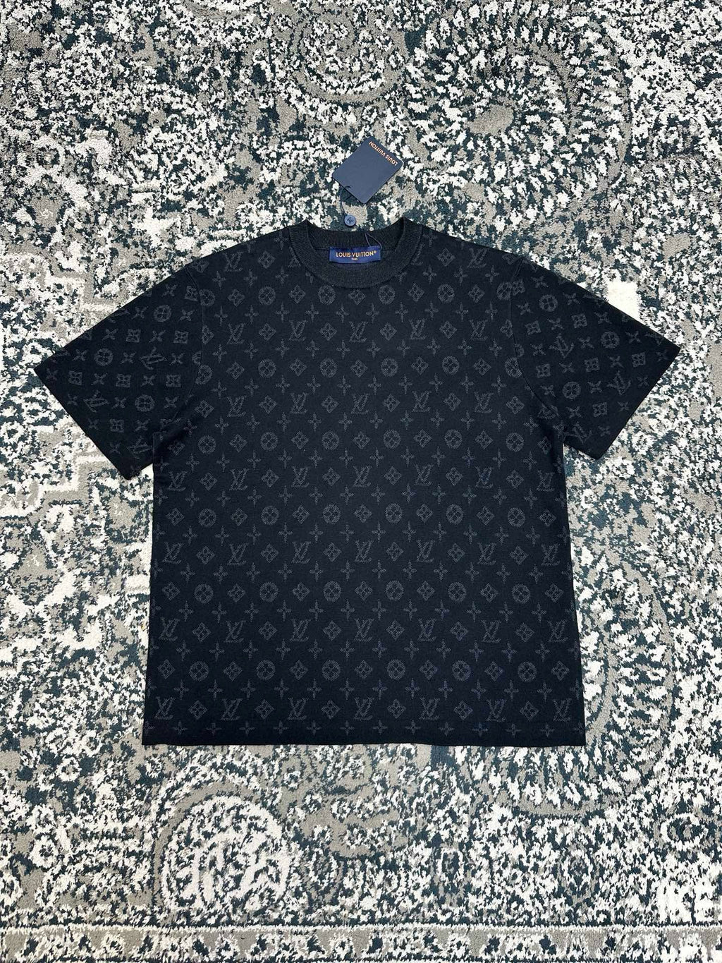 Falection FW26 Monogram Jacquard Short Sleeved Crewneck