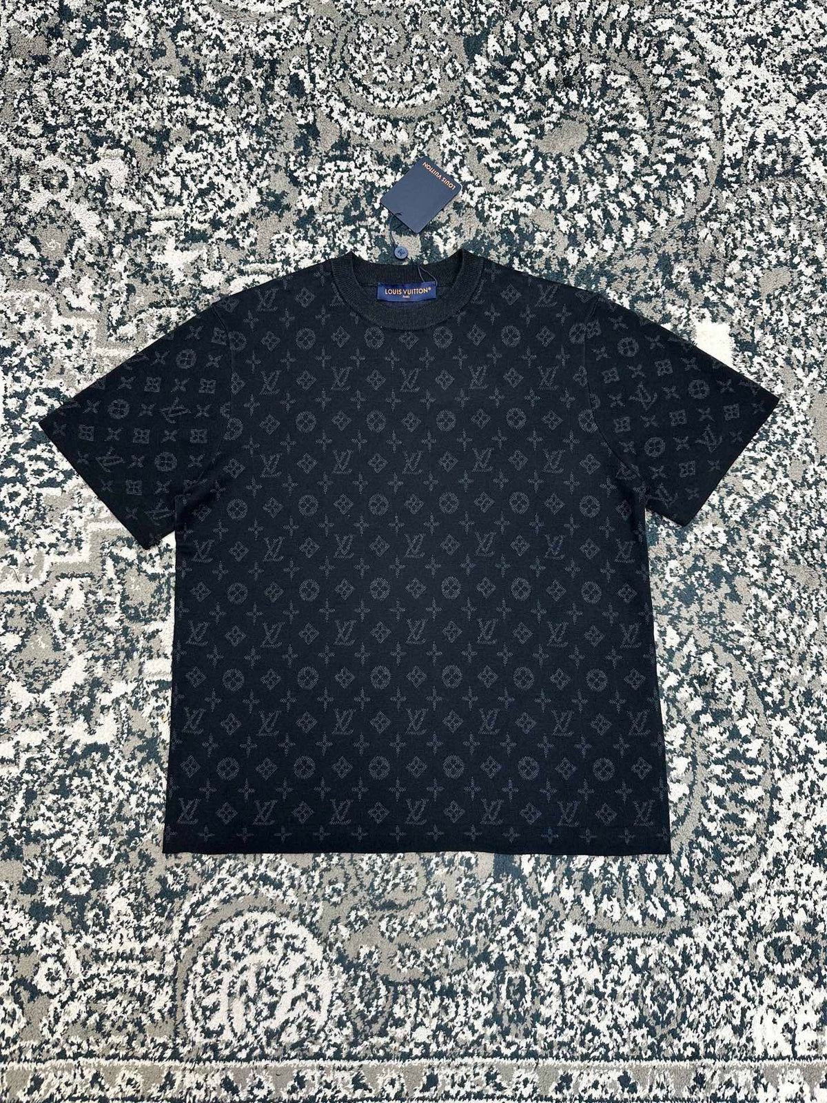 Falection FW26 Monogram Jacquard Short Sleeved Crewneck