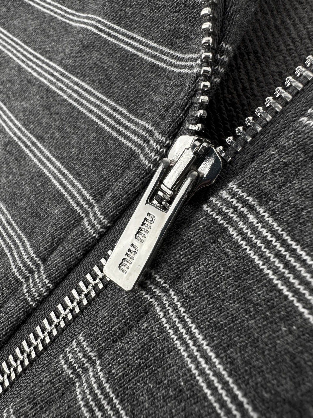 Falection FW26 Striped Cotton Fleece Jacket