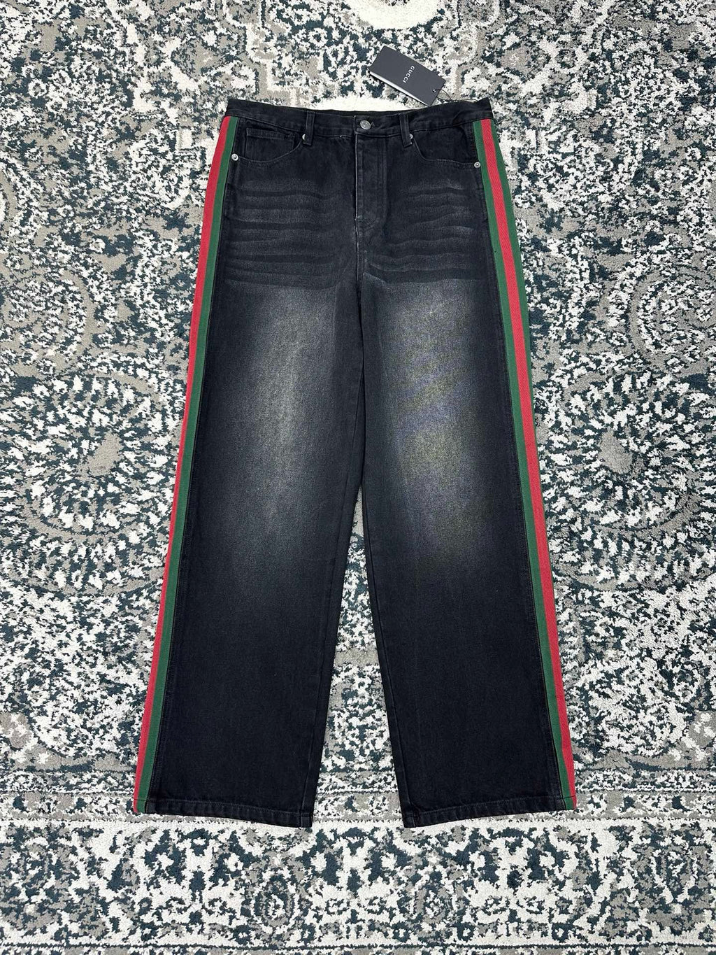Falection FW26 Cotton Denim Pants with Web Insert