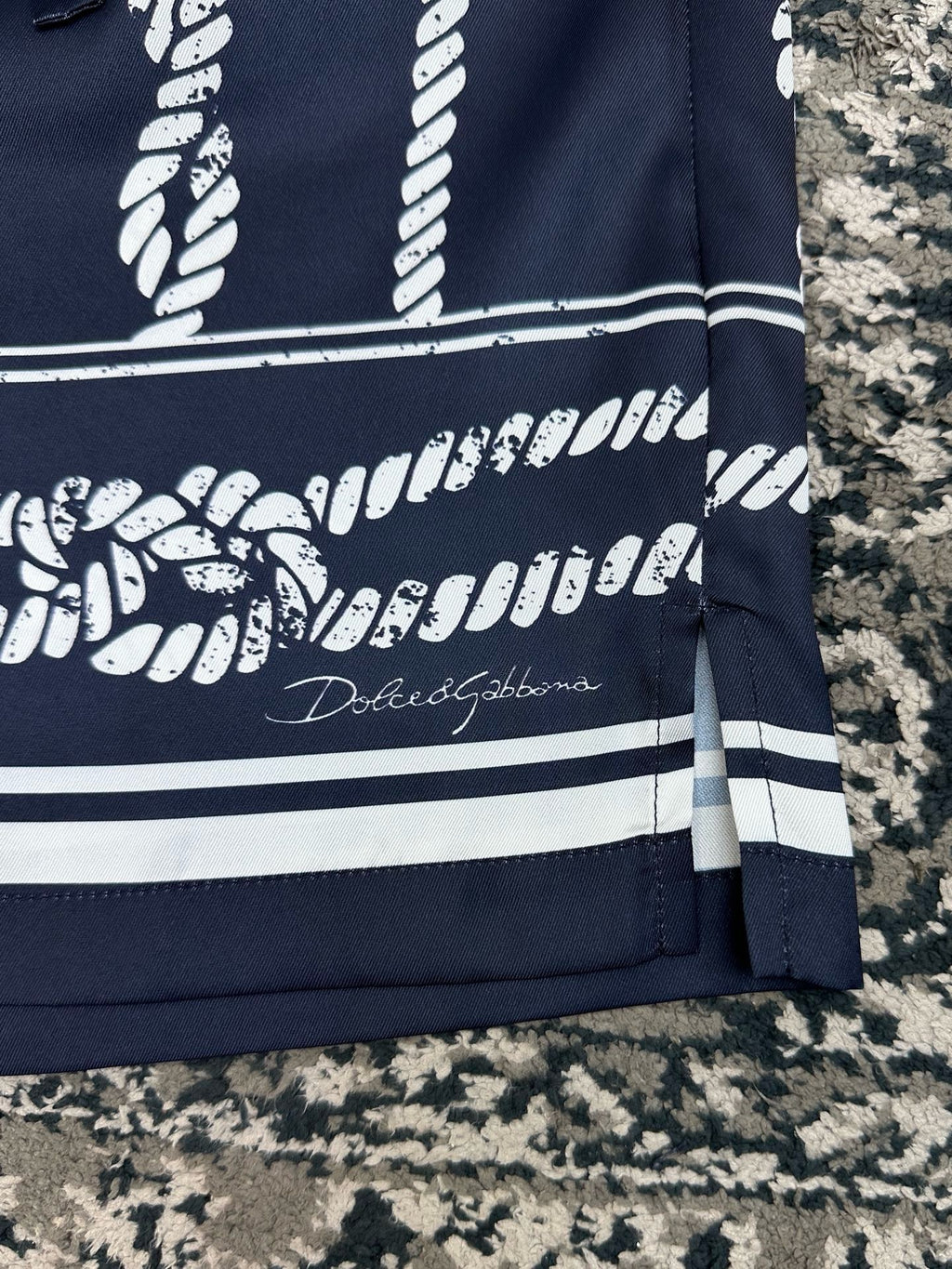 Falection FW26 Marina Print Silk Shorts