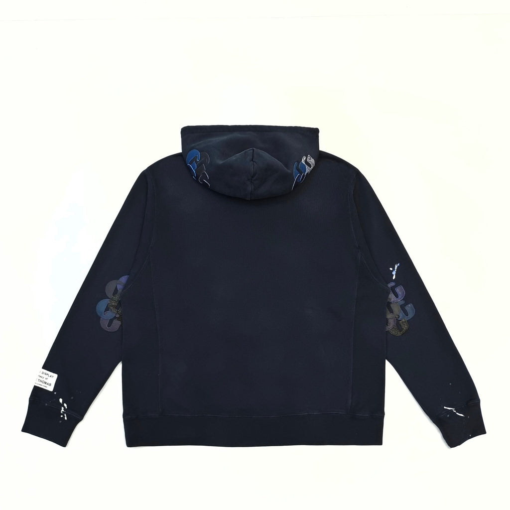 Falection Gallery Dept FW26 G Patch Logo Painted Hoodie