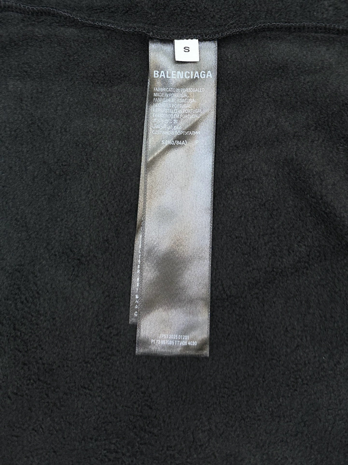 Falection FW26 Masking Tape Oversized Zip Up Hoodie