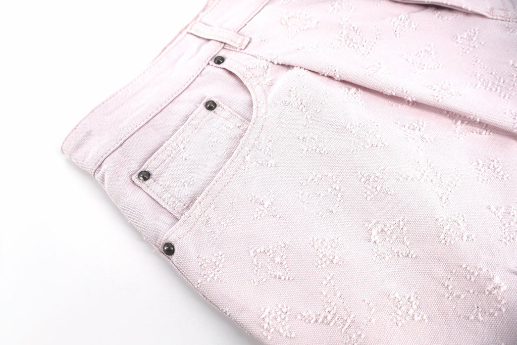 Falection FW26 Monogram Needle Punched Shorts