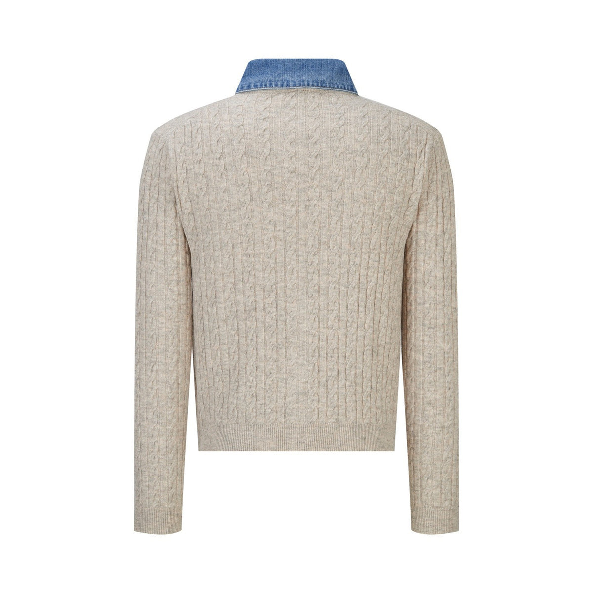 Falection FW26 Chambray Collar Cardigan