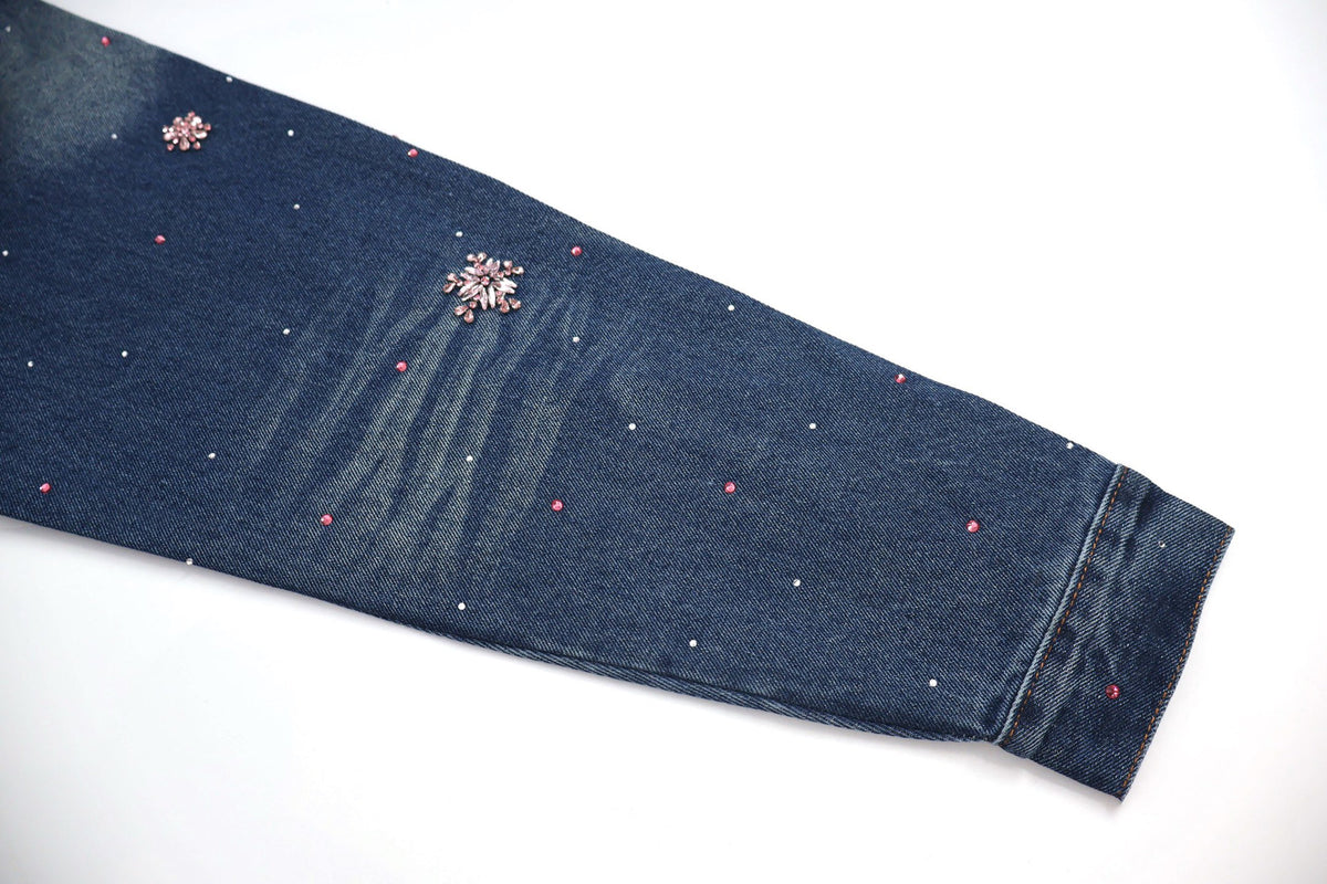 Falection FW26 Embroidered Denim Kimono Jacket