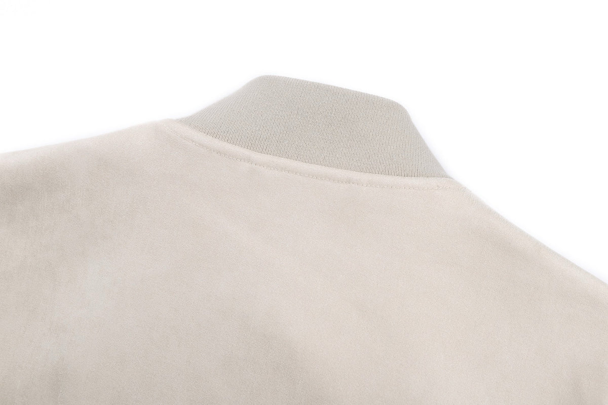Falection FW26 Suede Like Bomber Jacket