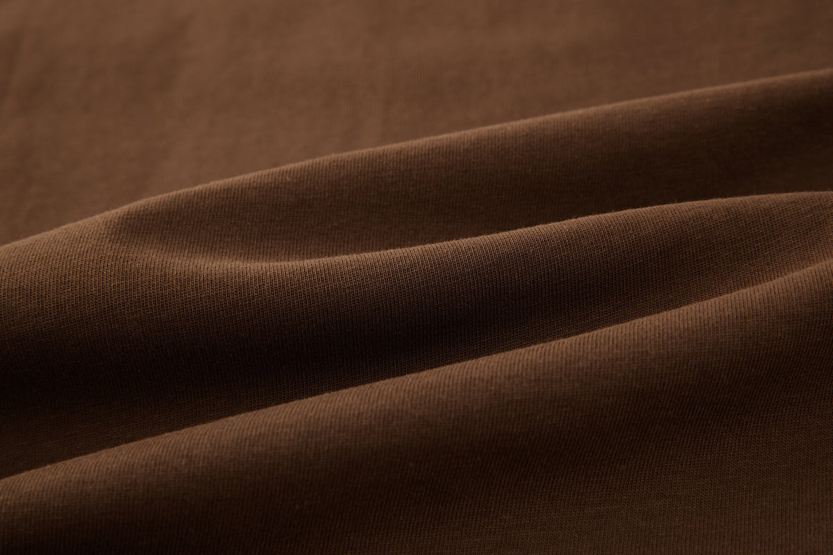 Falection FW26 Embroidered Signature Tee in Brown