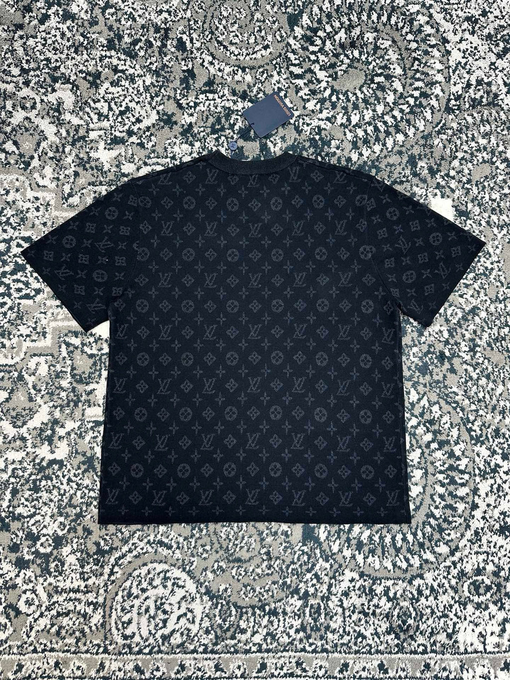 Falection FW26 Monogram Jacquard Short Sleeved Crewneck