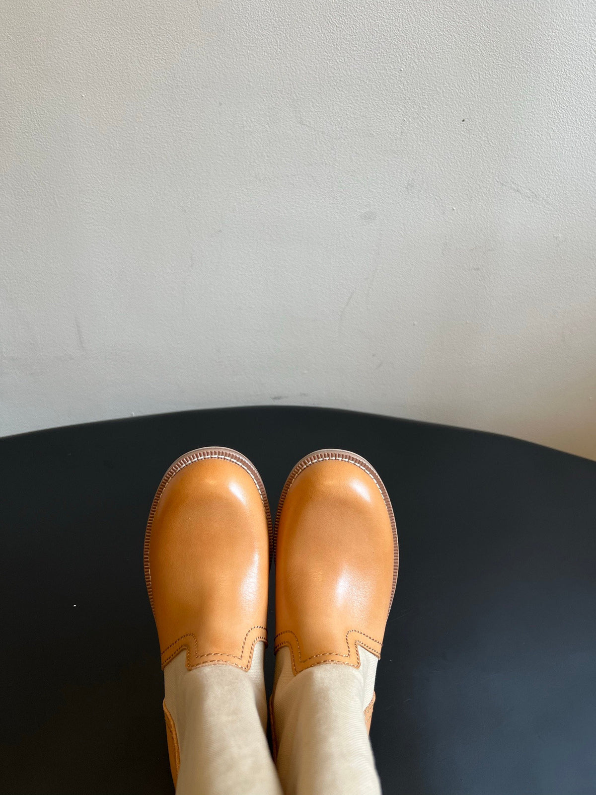 Falection FW26 Leather and Canvas Boots