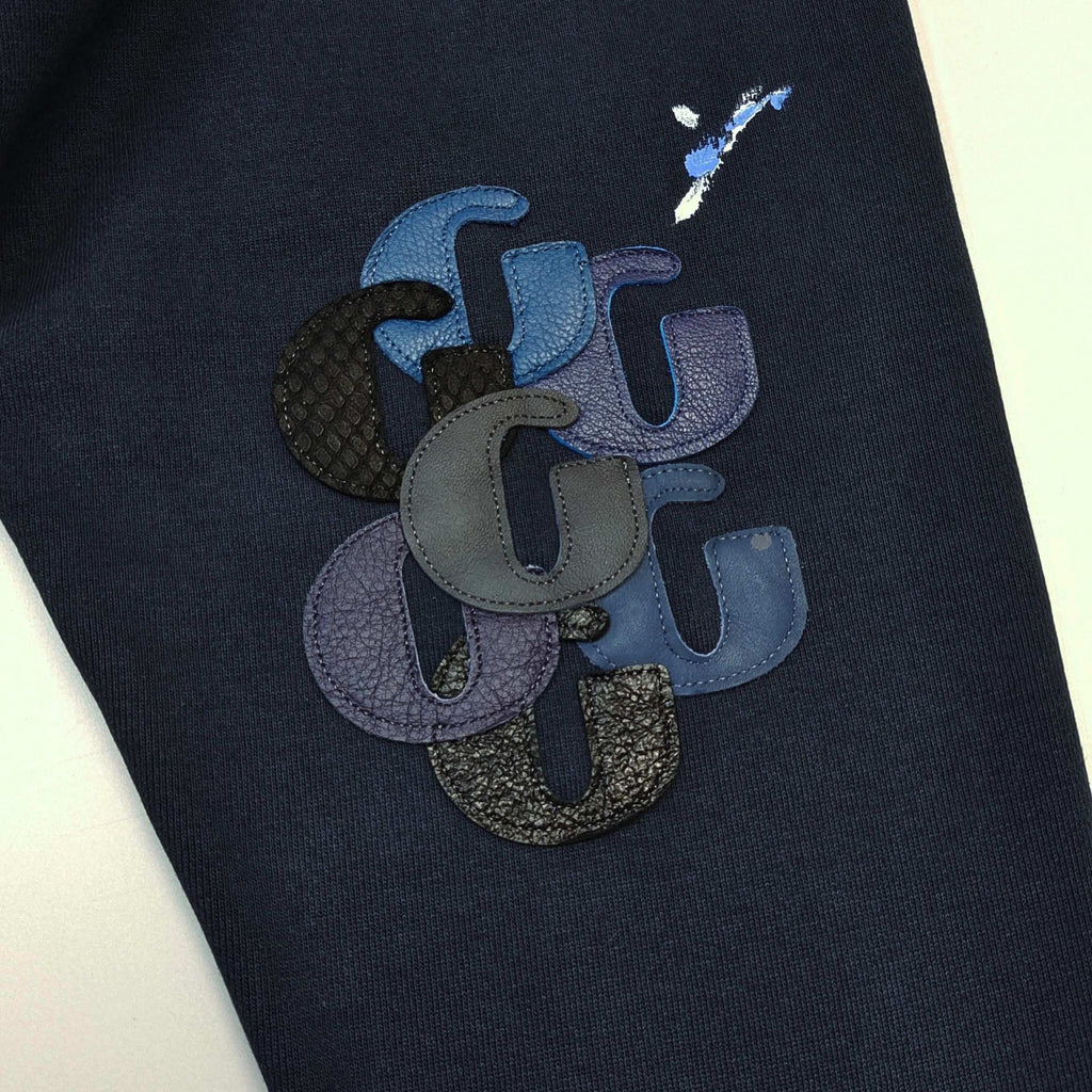 Falection Gallery Dept FW26 G Patch Logo Painted Hoodie