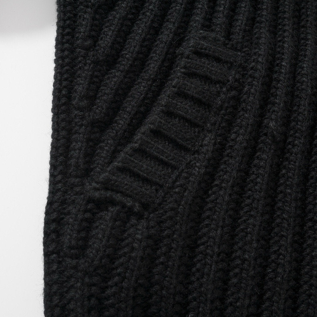 Falection FW26 Cable Knit Zip Fastening Cardigan