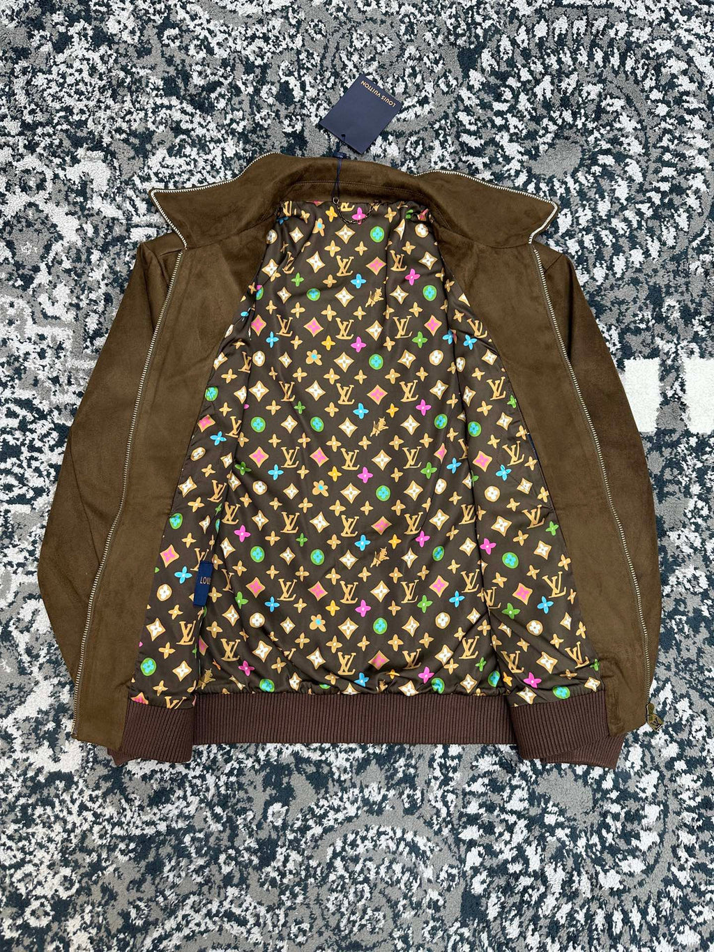 Falection FW26 Suede Calfskin Bomber Jacket