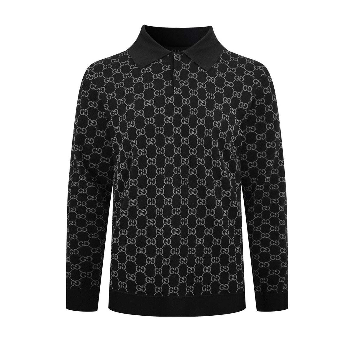 Falection FW26 GG Jacquard Longsleeve Polo Shirt