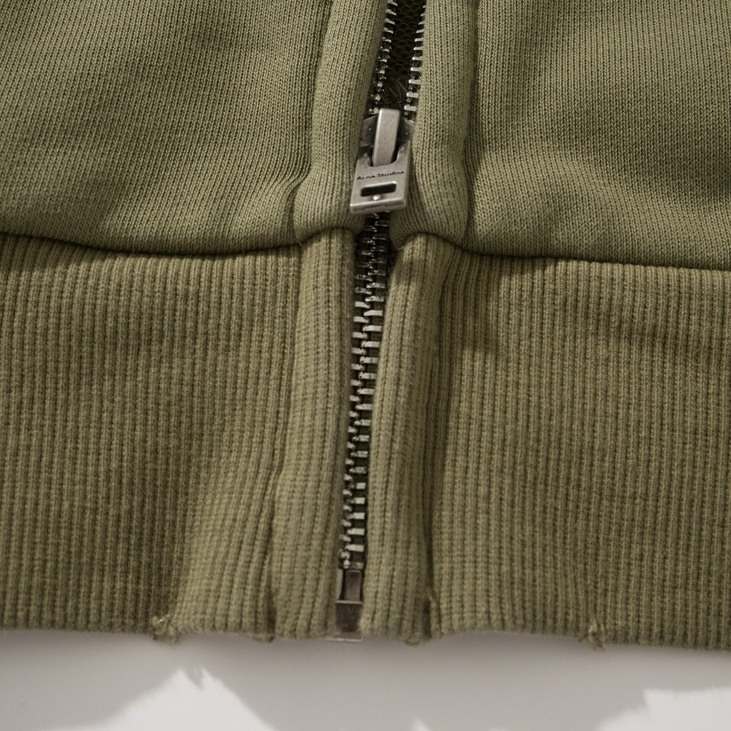 Falection FW26 Washed Zip Up Cardigan in 4 Colors
