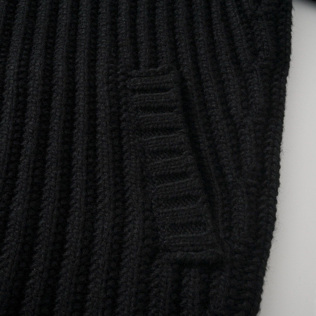 Falection FW26 Cable Knit Zip Fastening Cardigan
