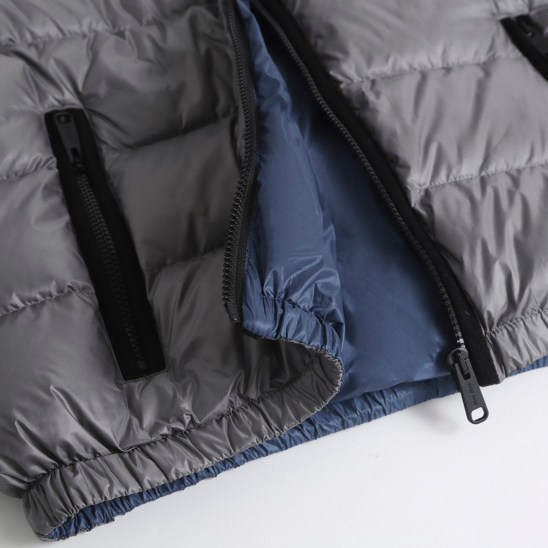 Falection FW26 Steel Gray Light Ponge Down Hoodie Jacket