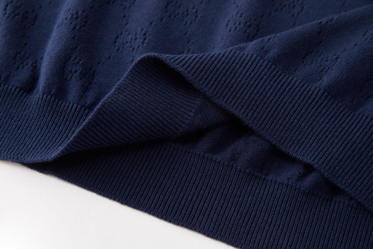 Falection FW26 Pointelle Cotton Silk Polo Shirt