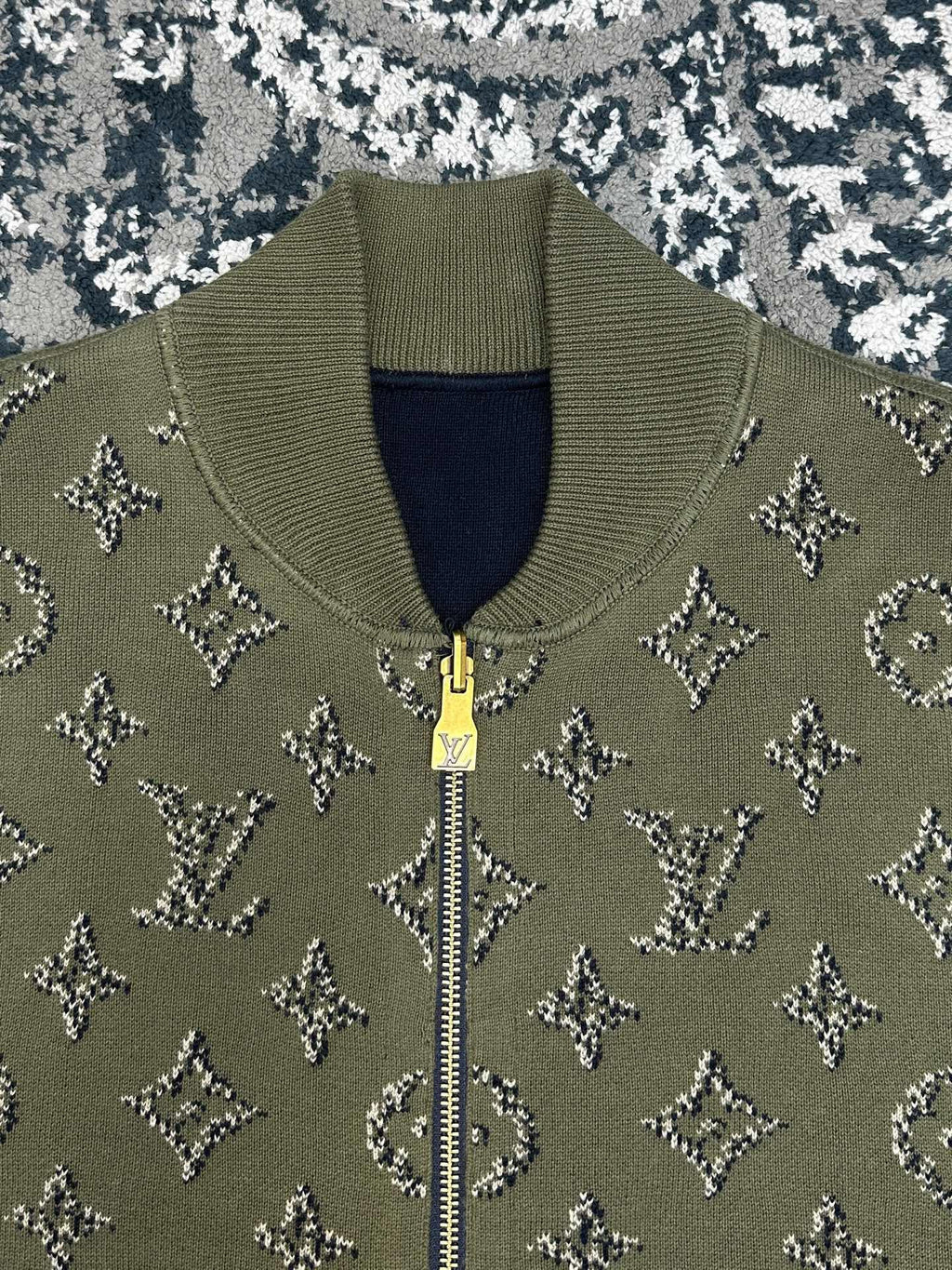 Falection FW26 Reversible Monogram Jacquard Bomber Jacket