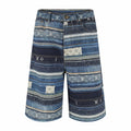 Falection SS27 Patchwork Monogram Denim Shorts