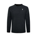 Falection FW26 Logo Embroidered Cable Knit Sweater in 2 Colors