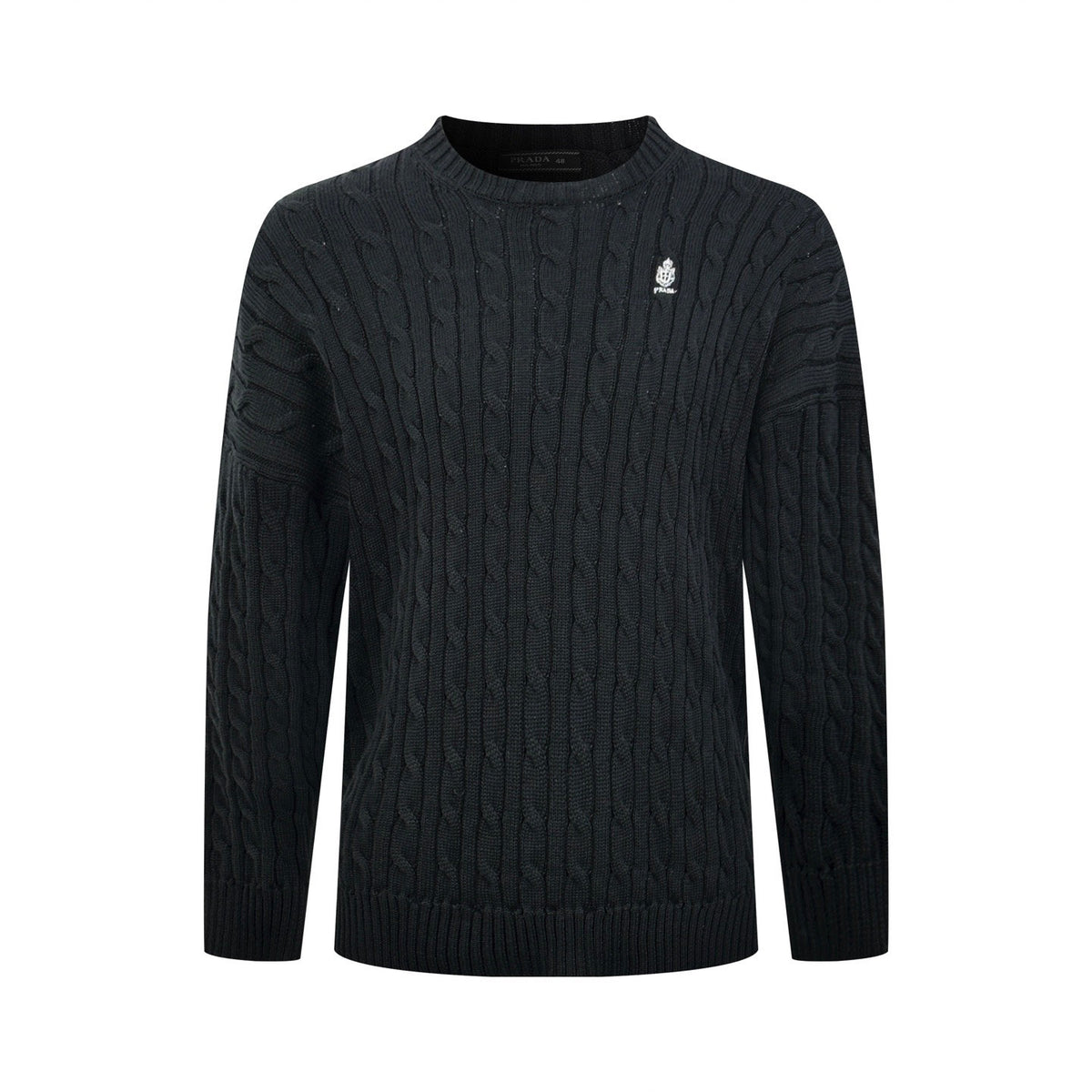 Falection FW26 Logo Embroidered Cable Knit Sweater in 2 Colors
