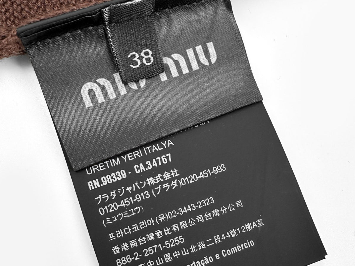Falection FW26 Collared Cardigan in Brown
