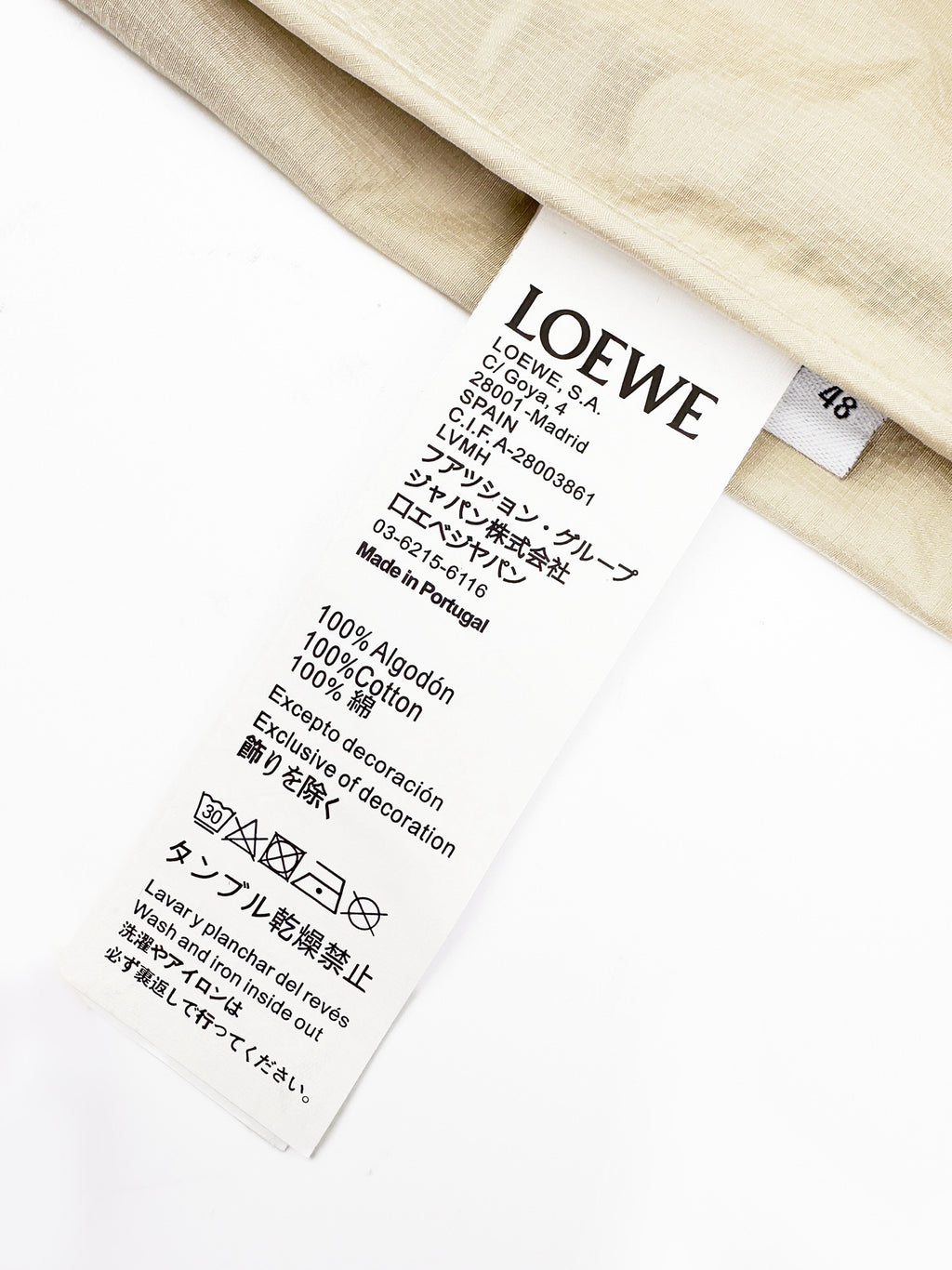 Falection Leather Trimmed Hooded Coat Beige