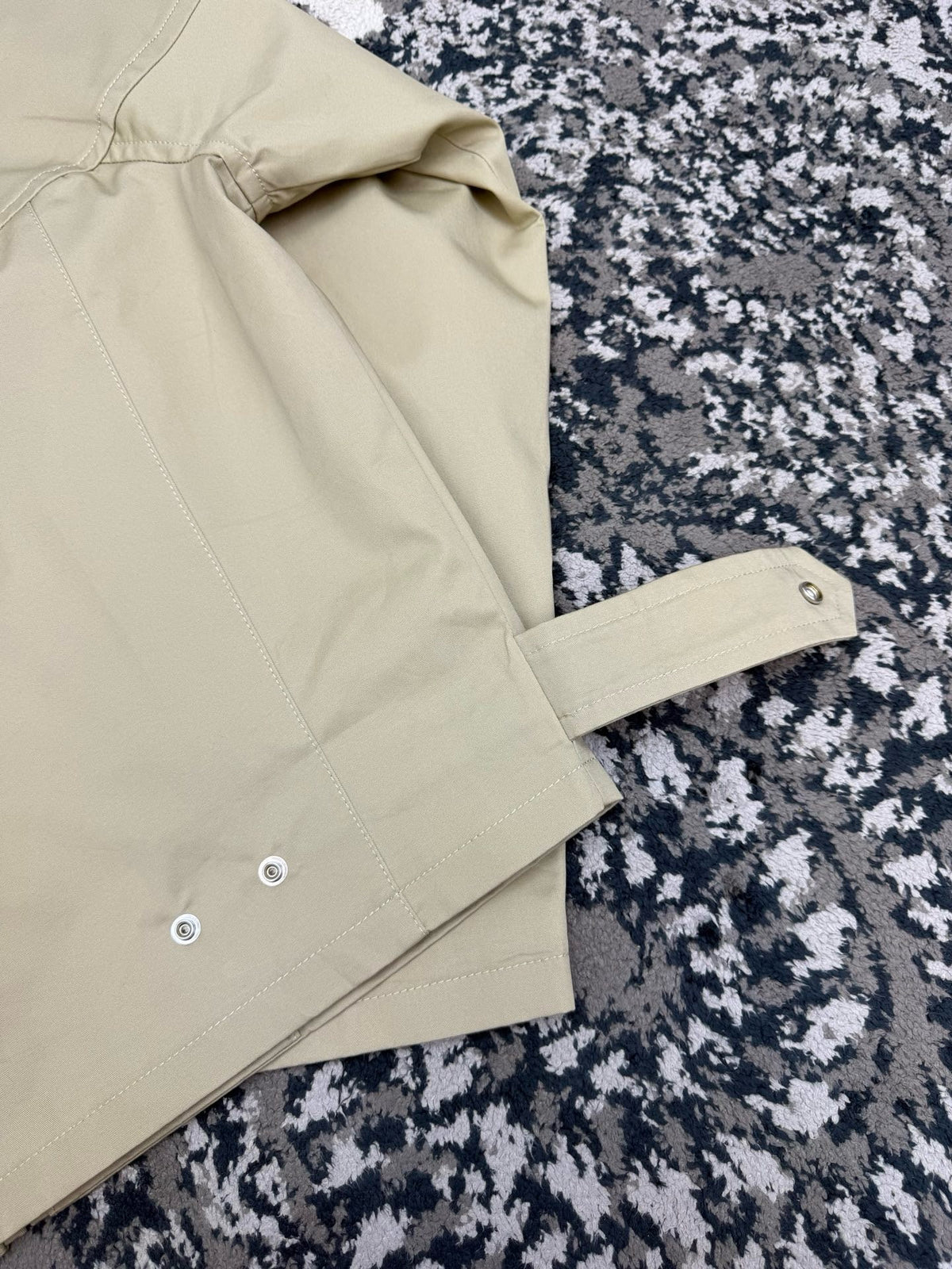 Falection FW26 Intrecciato Cotton Blouson Jacket in Beige