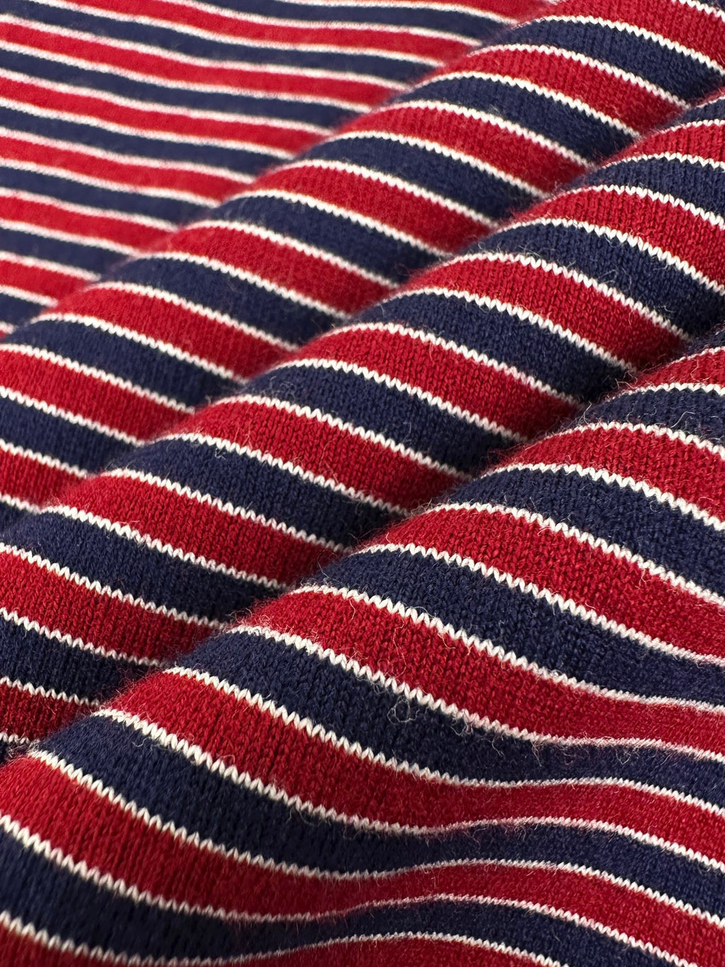 Falection FW26 Striped Cotton Jersey Henley Shirt