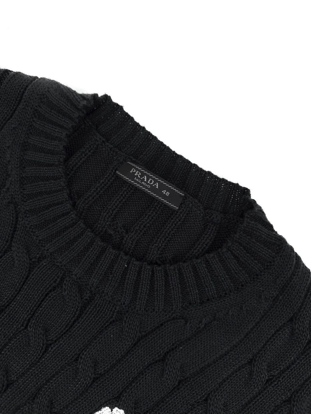 Falection FW26 Logo Embroidered Cable Knit Sweater in 2 Colors
