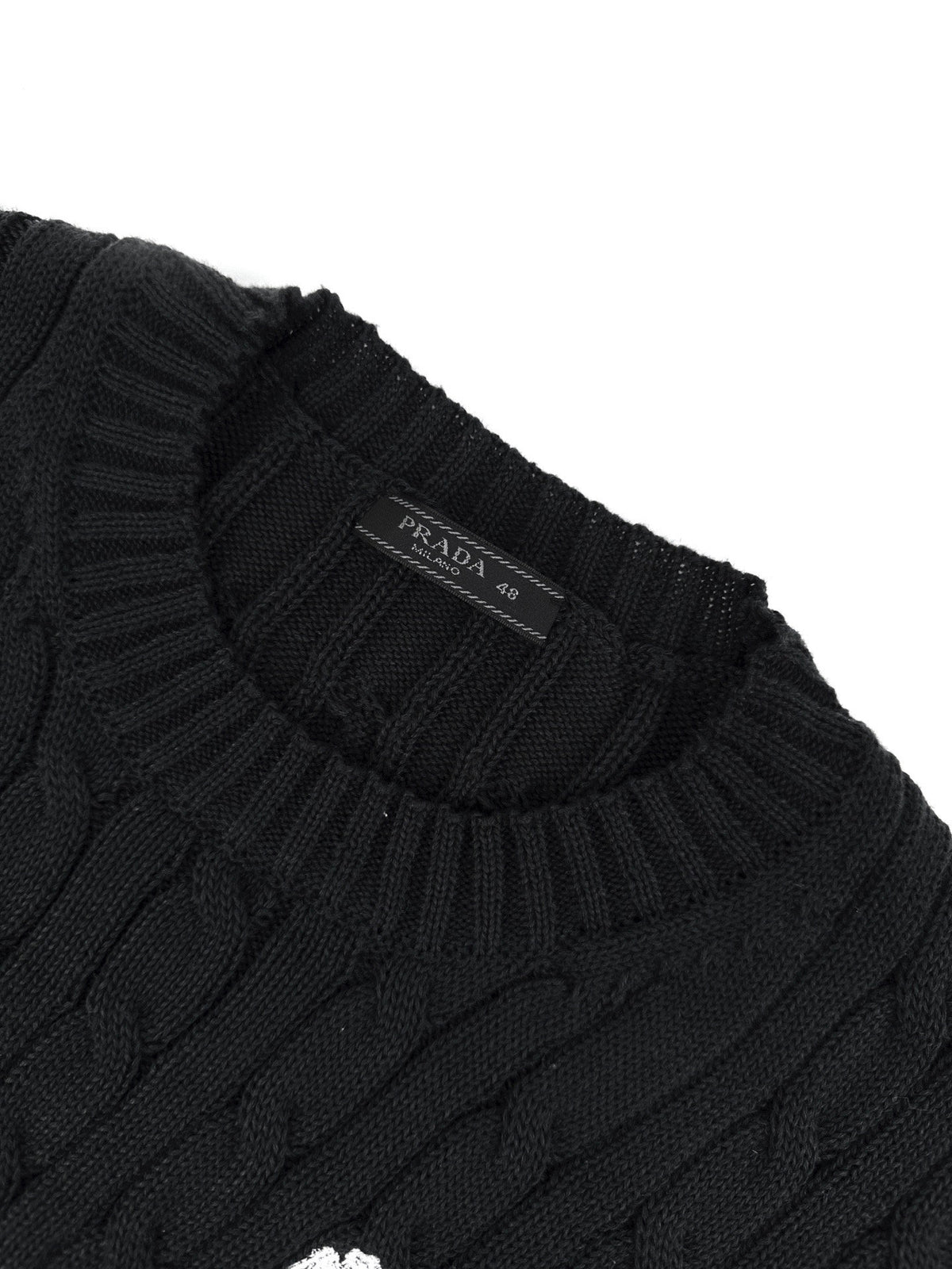 Falection FW26 Logo Embroidered Cable Knit Sweater in 2 Colors