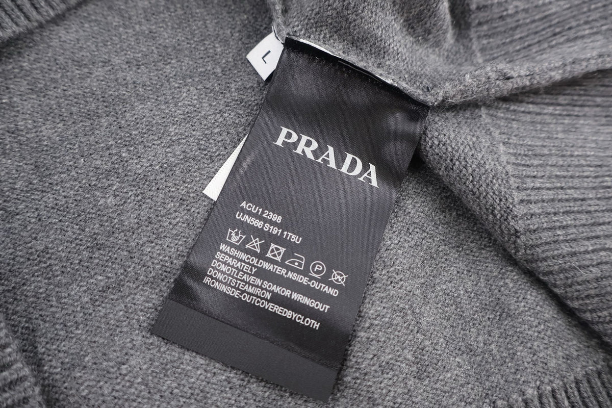 Falection FW26 Suede and Wool Cardigan