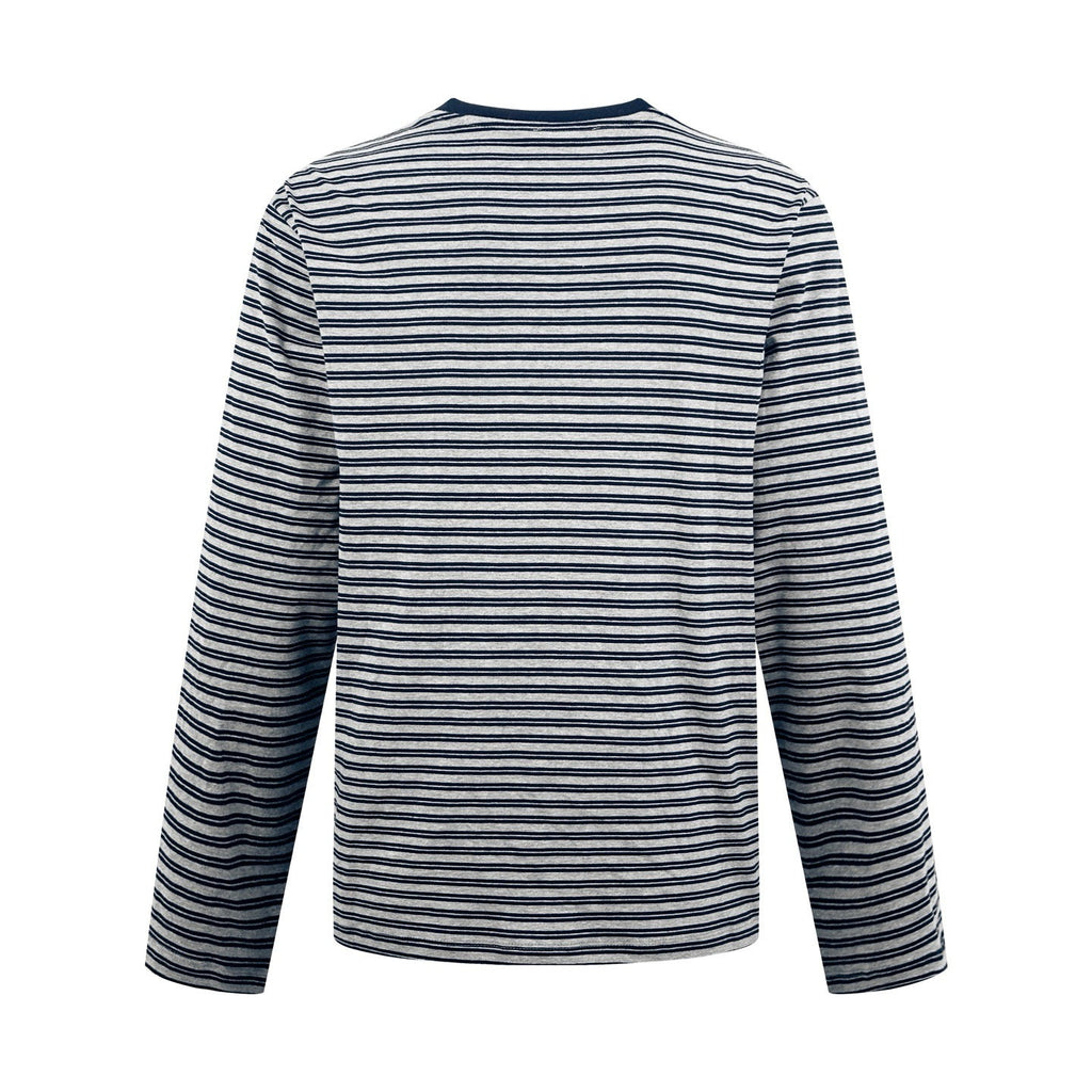 Falection FW26 Grey+Blue Striped Jersey Tee