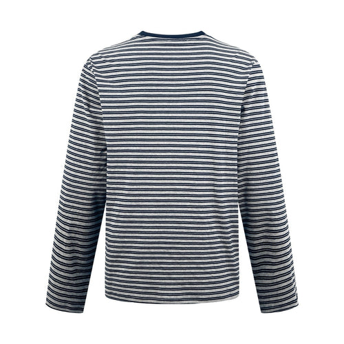 Falection FW26 Grey+Blue Striped Jersey Tee
