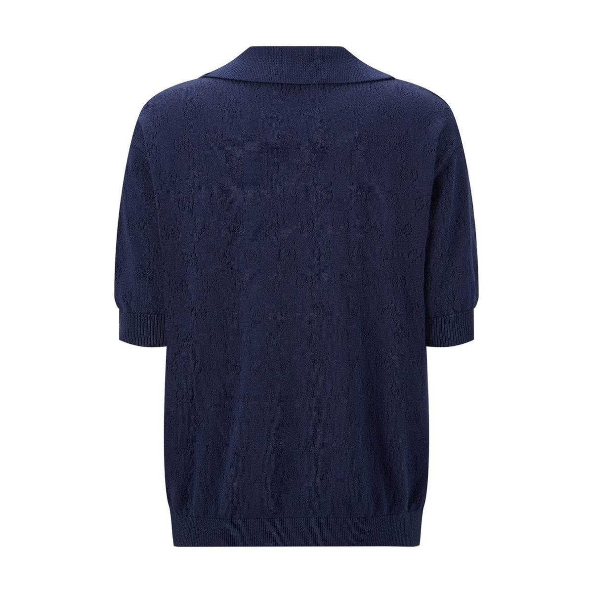 Falection FW26 Pointelle Cotton Silk Polo Shirt
