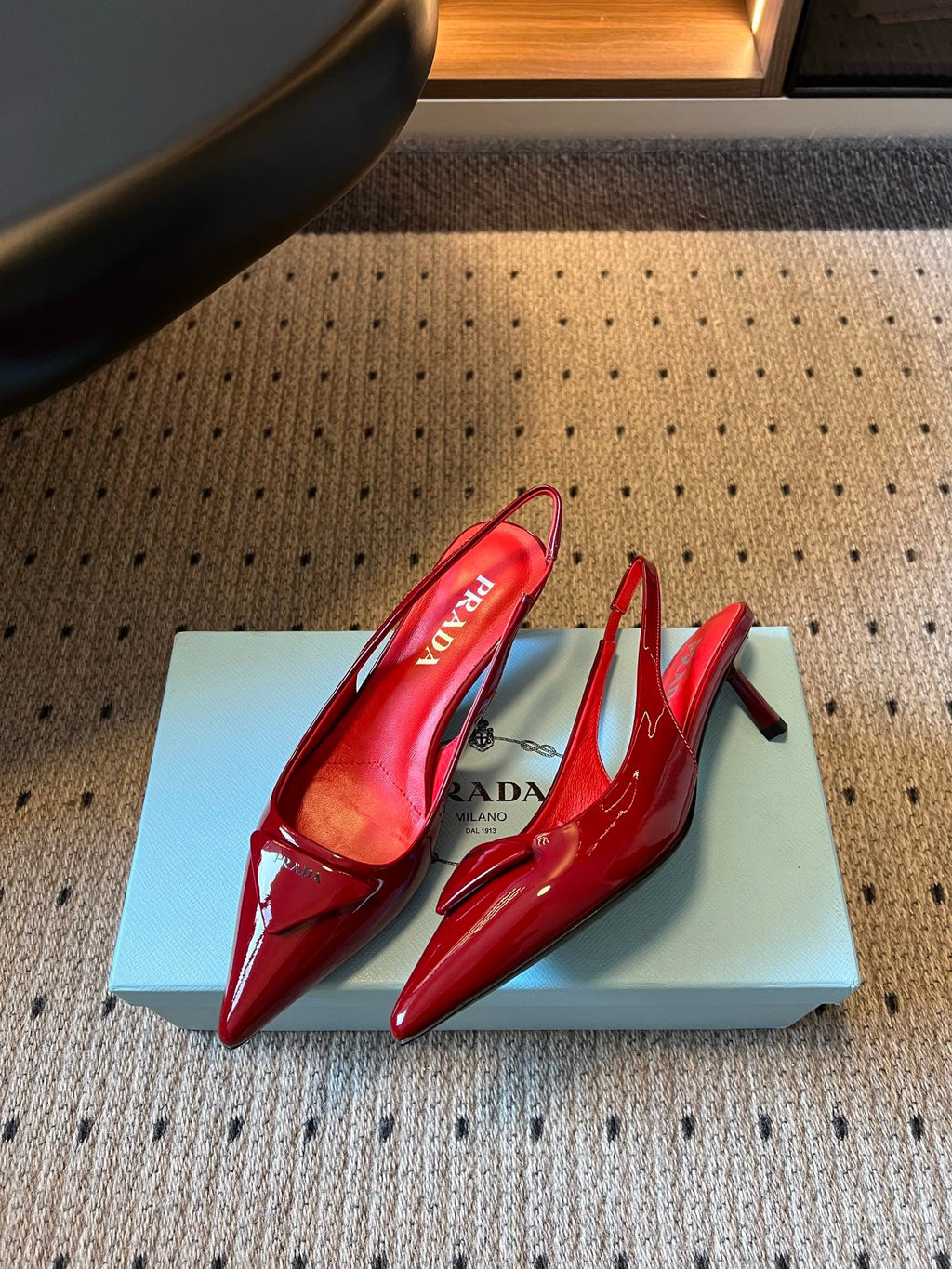 Falection FW26 Patent Leather Slingback Pumps in 4 Colors
