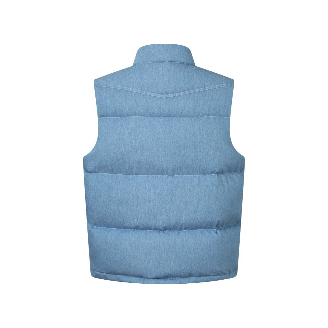 Falection FW26 Ervironal Denim Down Vest in 3 Colors