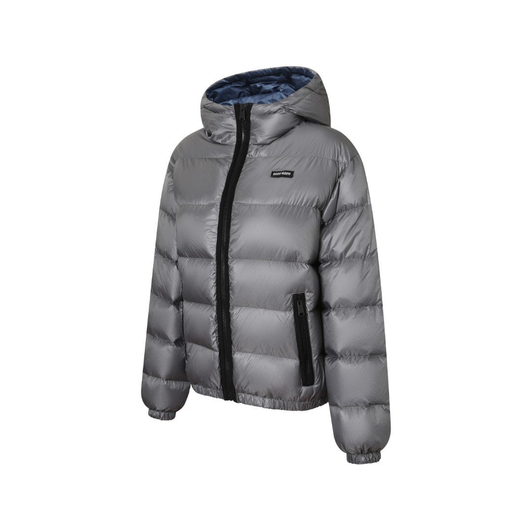 Falection FW26 Steel Gray Light Ponge Down Hoodie Jacket