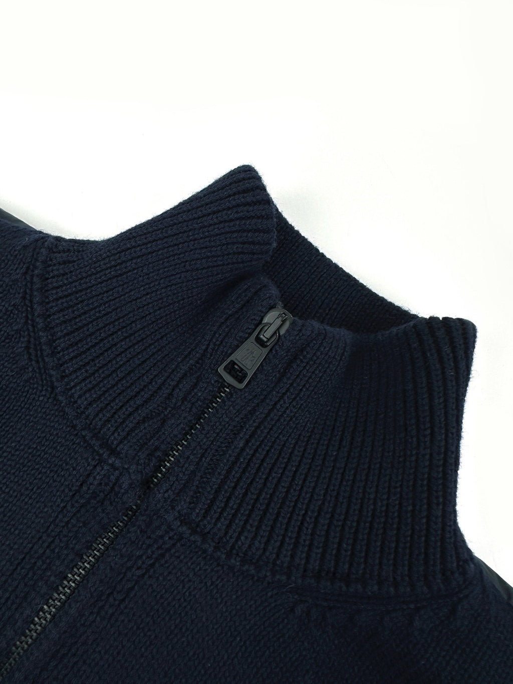 Falection FW26 Regular Fit Down Padded Wool Cardigan