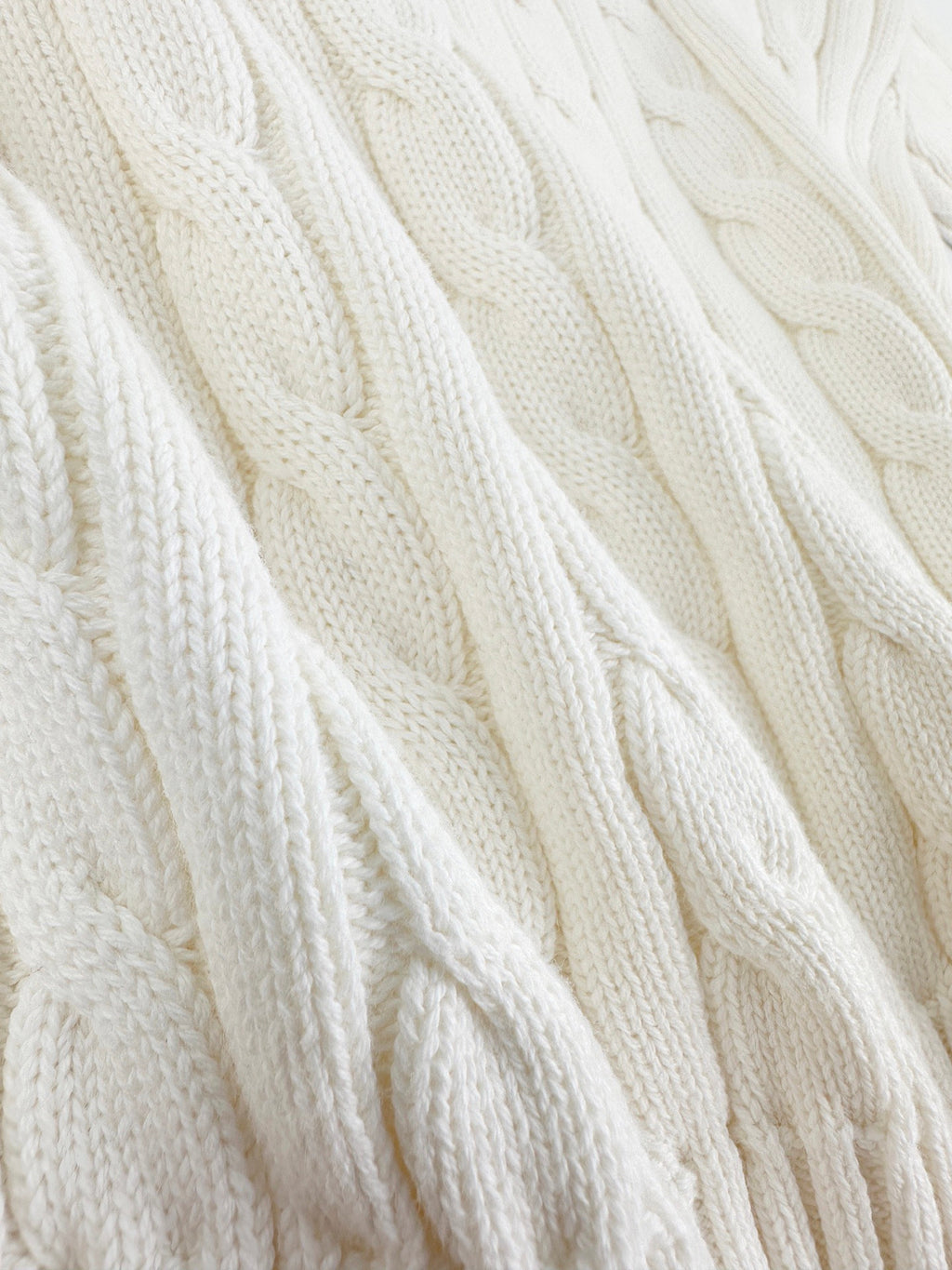 Falection FW26 Logo Embroidered Cable Knit Sweater in 2 Colors