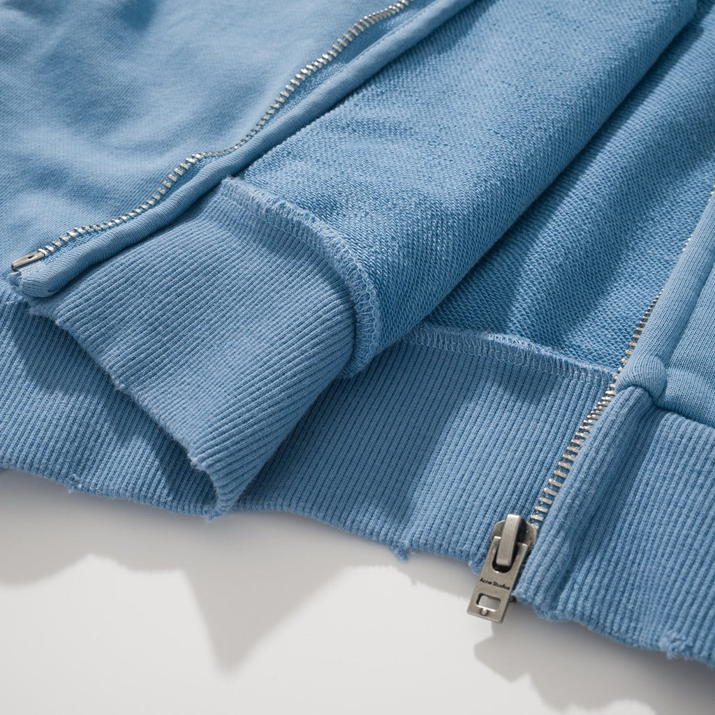 Falection FW26 Washed Zip Up Cardigan in 4 Colors