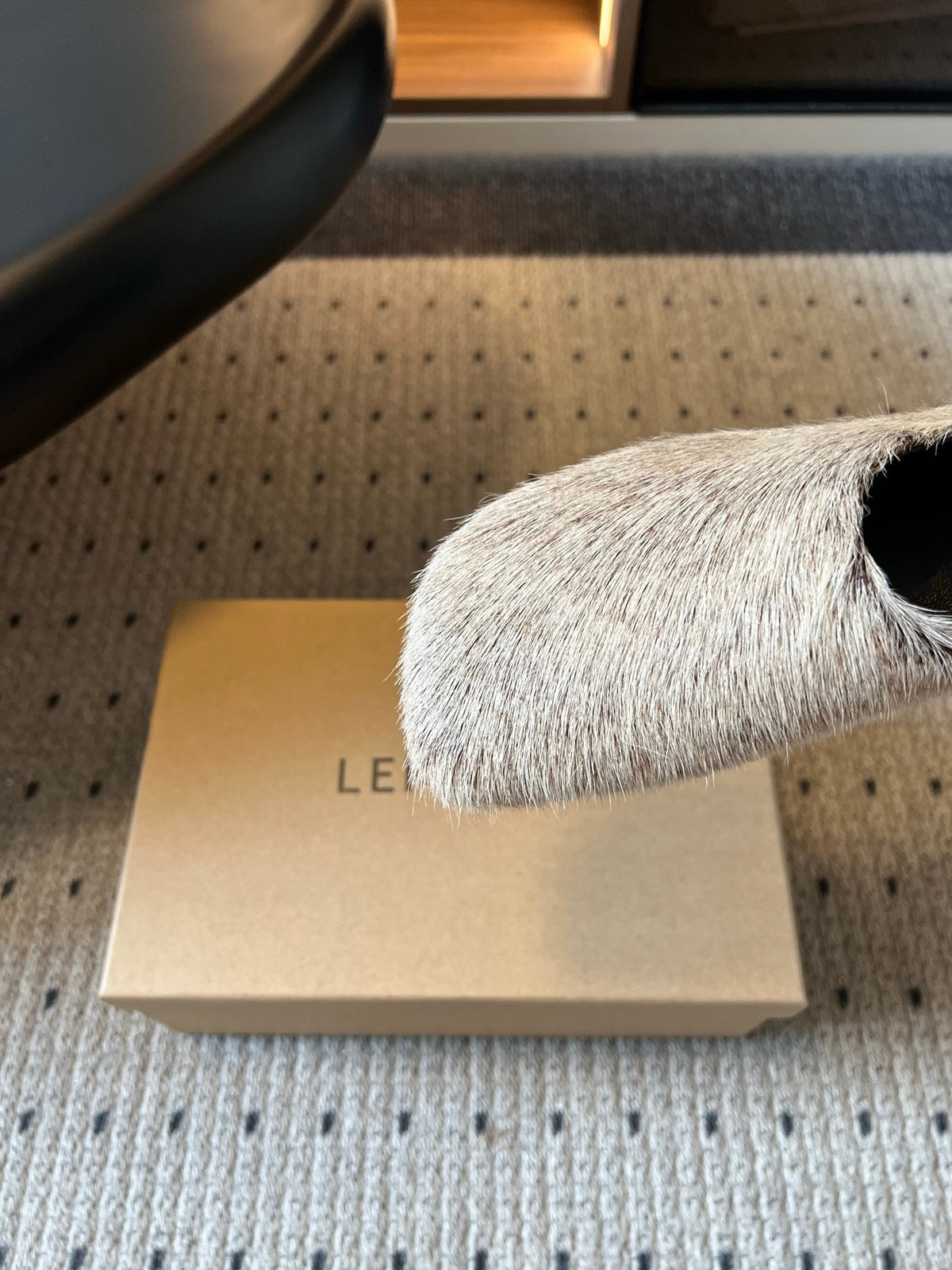 Falection LEM FW26 Glove Calf Hair Slip