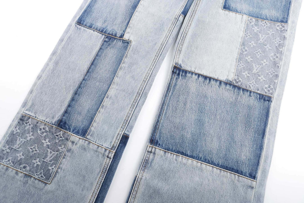 Falection FW26 Signature Patchwork Denim Pants