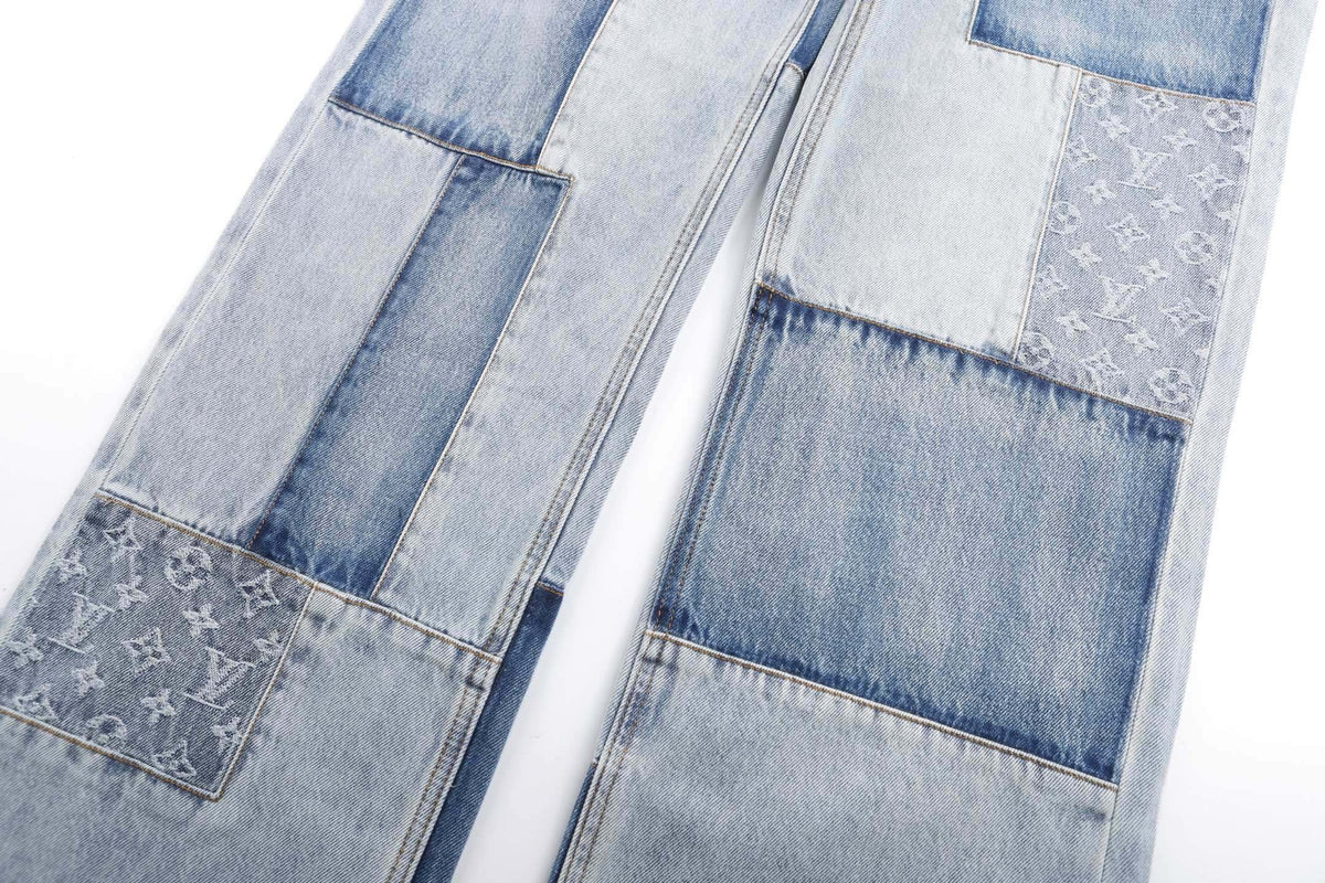 Falection FW26 Signature Patchwork Denim Pants