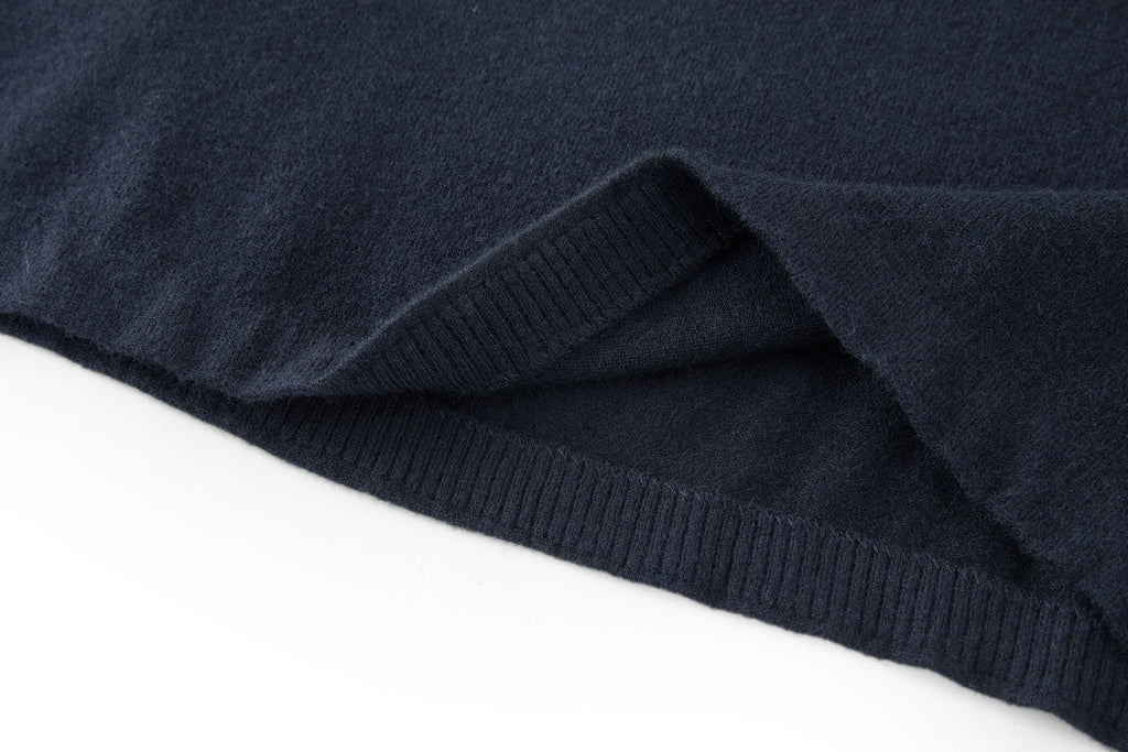 Falection FW26 Layered Sleeve Logo Embroidered Sweater