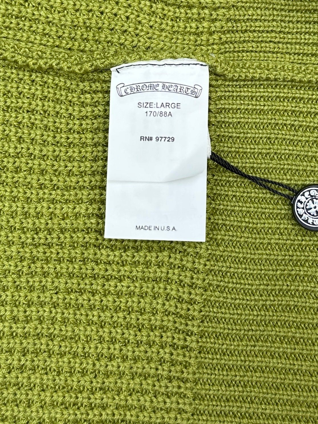 Falection CH FW26 Cross Patch Sweater in Green