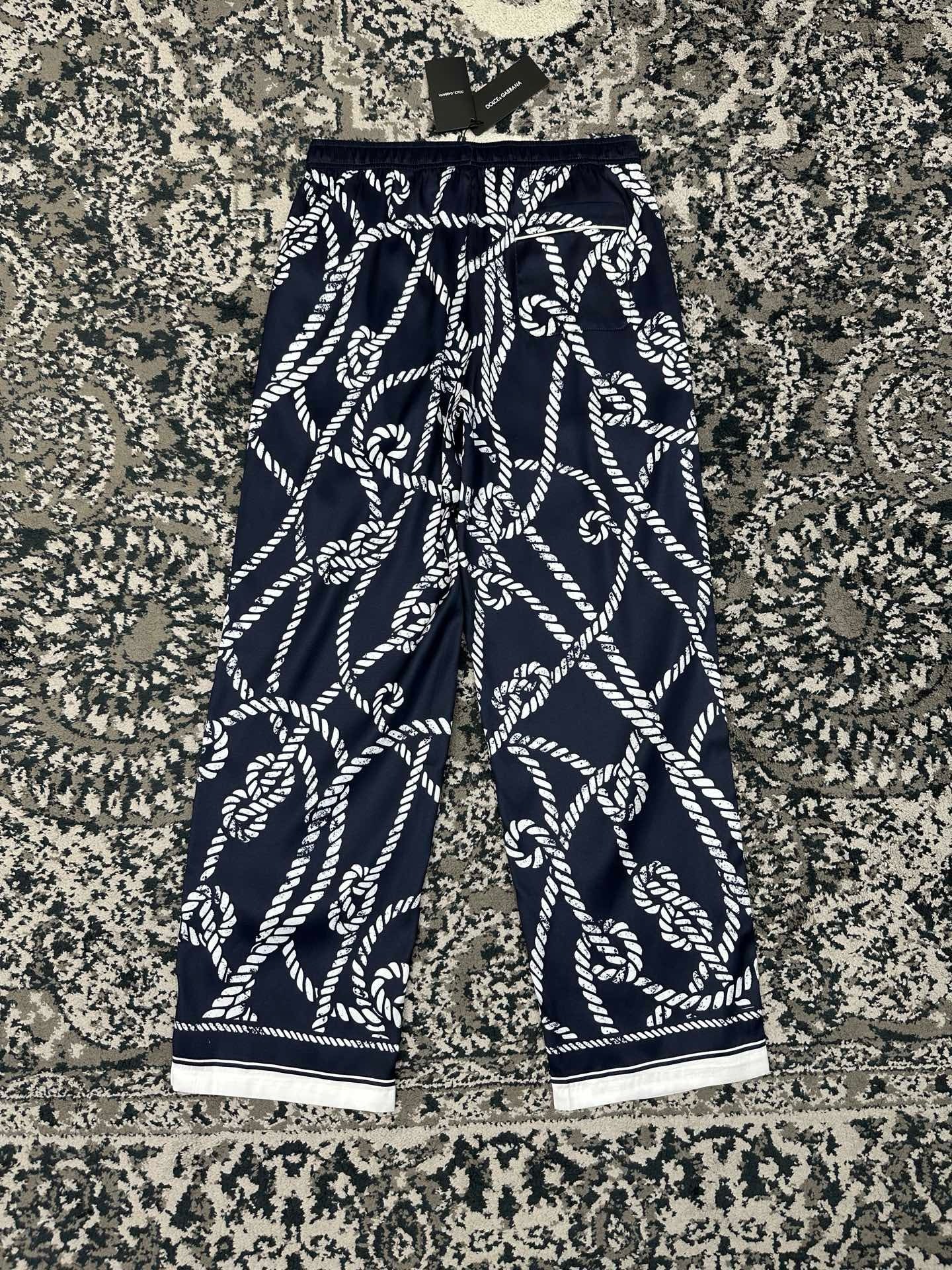 Falection FW26 Marina Print Silk Pants