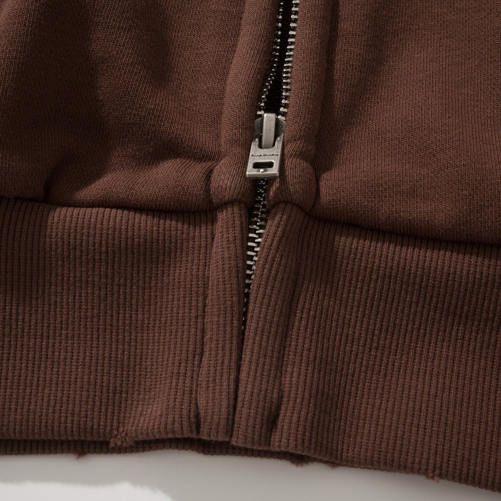 Falection FW26 Washed Zip Up Cardigan in 4 Colors