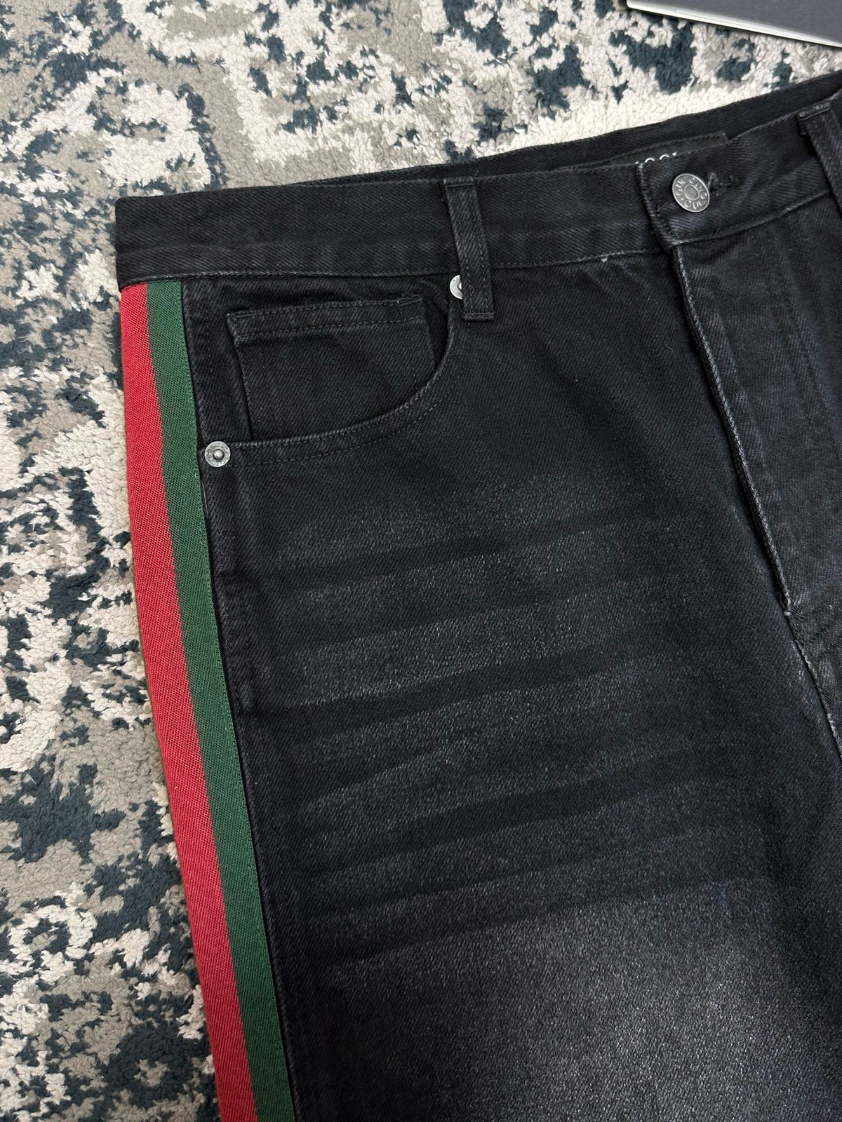 Falection FW26 Cotton Denim Pants with Web Insert